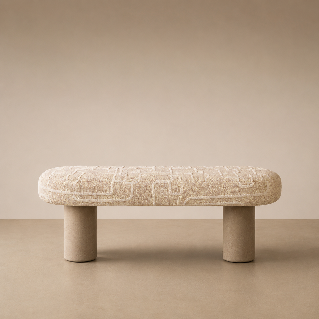Giulia x Orly luxury upholstered bench by Marianna Piccolo Collection